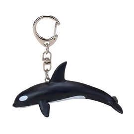 Mojo 387604 Animal Figure Keychain Orca, Black