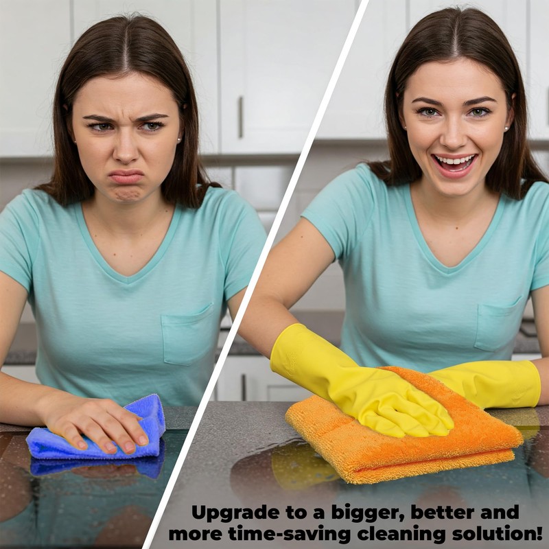 Towelogy® Heavy Duty Microfibre Cleaning Cloths for Home All Purpose