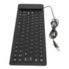 Foldable Silicone Keyboard 85 Keys Foldable Design Silent Wired Waterproof