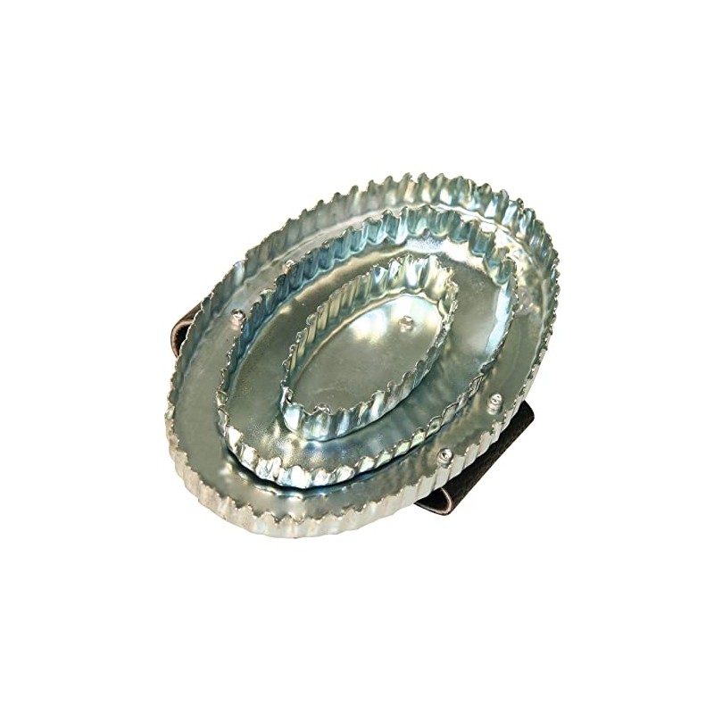 Reformstriegel, oval verzinkt