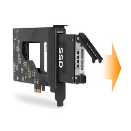 Icy Dock ToughArmor MB839SP-B SATA Hot Swap Removable Frame for PCIe 2.0 x1 Slot