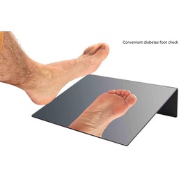 Marketing Holders 2 Pack Acrylic Mirror 10" x 8" Slant Back Reflective Lightweight Portable Lucite Stand for Retail Jewelry Piercing Counters Makeup Vanities and Hair Salons