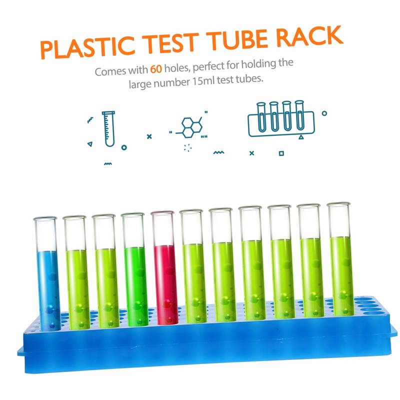 Hohopeti 5pcs Tube Racks for Microcentrifuge Vial Tube Holder Double