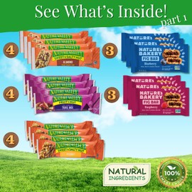 Healthy Snacks Mixed and Assorted Granola Bars Variety Care Pack - Deluxe Box: Fig, Oat, Nut, and Fruit Bars for Adults, Kids, Office, Gifts, and Travel (32 Count)