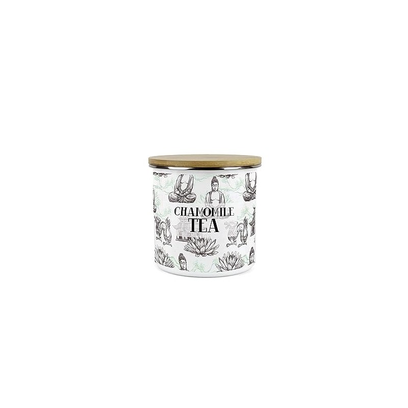 Purely Home Asian Style Chamomile Tea Storage Canister - Continental