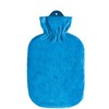 Hot Water Bottle with Classic Fleece Cover 2.0 Litres (Blue)