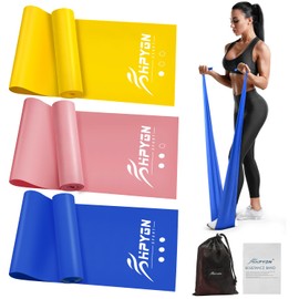 Resistance Bands, Exercise Bands, Physical Therapy Bands for Strength Training, Yoga, Pilates, Stretch Elastic Band with Different Strengths, Workout Bands for Home Gym