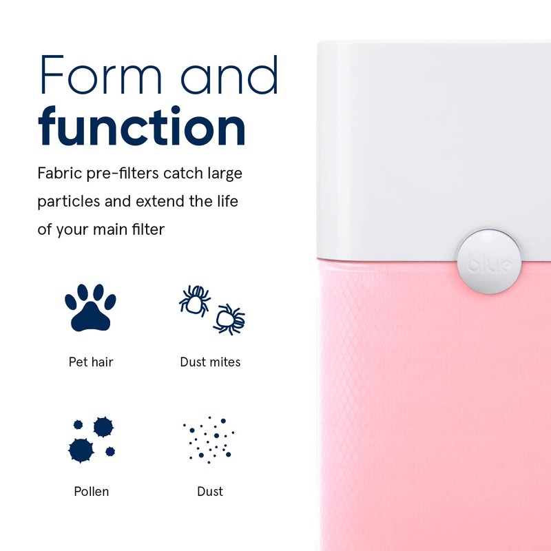 BLUEAIR Blue Pure 121 Pre-Filter, Washable Fabric Traps Pollen Pet