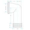 Hulthor 90° Bent WC Pan Connector – Universal Toilet Waste