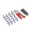 Coax Crimper, RG6 Coax Cable Crimper Coaxial Compression Tool Set