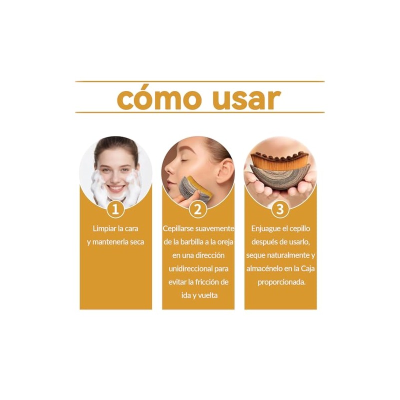 Cepillos Faciales Para Drenaje Linfático - Diseño Ergonómico Suaves Y