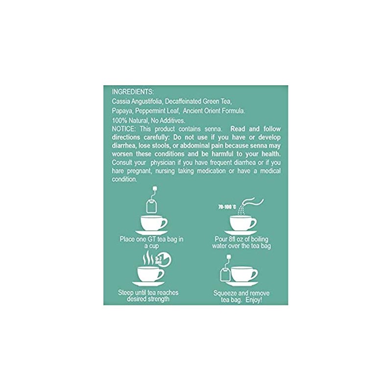 GT Dieter's Green Tea (Regular Strength), 1.4 Ounce Box (20