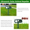 2 Pack Ultrasonic Solar Animal Repellent Cat Deterrent Outdoor,Deer Repellent