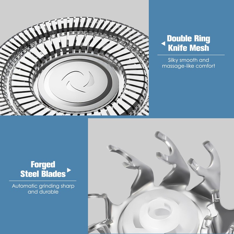 Replacement Shaving Heads Pack of 6, Compatible with Series 1000,