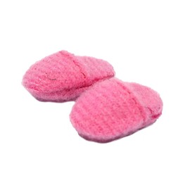 Melody Jane Dolls Houses Deep Pink Slippers Miniature Bedroom Bathroom Accessory