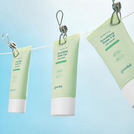 Goodal Houttuynia cordata soothing green tone-up sun cream 50ml FREE / 구달 어성초 진정 그린 톤업 선크림 50ml FREE
