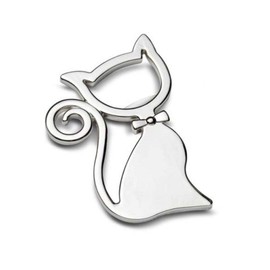 TEN BOTTLE OPENER MAGNETIC CAT - cod. EL7549 - L. 7,5 cm - W. 5 cm - H. 0,5 cm by Varotto & Co.