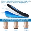Svowin 3 Layers Adjustable Heel Wedge Lift for Leg Length