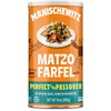 Manischewitz Matzo Farfel, 14oz Resealable Canister, Sodium Free, No Artificial
