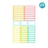 ETIKIDS TERMO COLORS: FRUITS -40 Thermal Labels in Various Colours