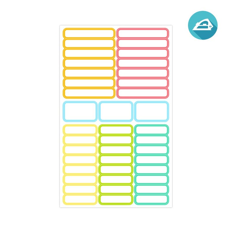 ETIKIDS TERMO COLORS: FRUITS -40 Thermal Labels in Various Colours