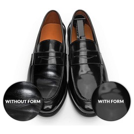 IAN - Estiradores de plástico para zapatos para hombres, zapatos para deportes, viajes, prácticos, de plástico, longitud ajustable, Negro -, 5 Pair