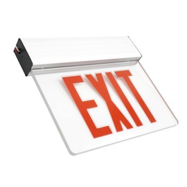 NICOR Lighting LED Emergency Exit Sign, Clear with Red Lettering (EXL2-10UNV-AL-CL-R-1)