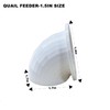 Sevomie Quail Chick Port Feeder for DIY Bucket Pail Bin