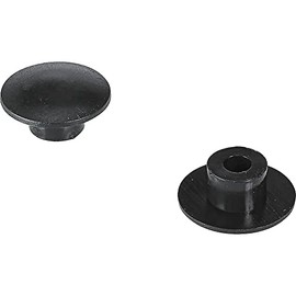 TRUSCO TSCP6-BK Cover Cap for Hex Socket Bolts, M6, Black (Pack of 10)