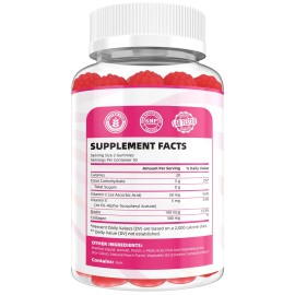 Naturenutri Peach Collagen Gummies 300mg with Vitamin C & E – 60 Gummies
