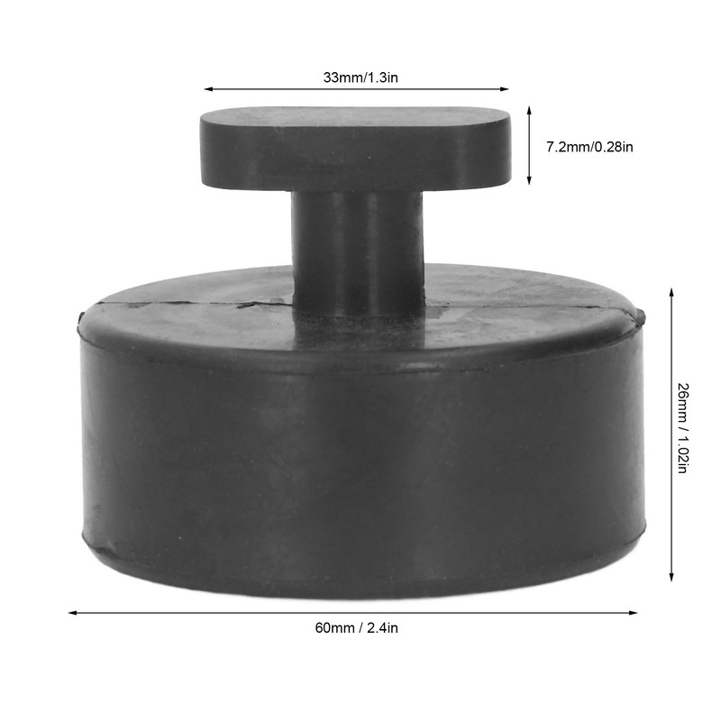 4PCS Jack Pad Anti Bending Sturdy Rubber Floor Heavy Duty