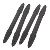 4PCS Bumper Guard Strip Carbon Fiber Pattern Textured 43cm Length