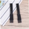 Baluue 3pcs Professional Hair Comb Multi-style Black Salon Combs for