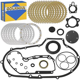 GOLKNHA Clutch Kit & Clutch spring plate & Primary Cover Gasket Compatible with Sportster 1200 XLH1200 XL1200 1991-2003 OEM# 34955-04 37911-90 37913-90 37977-90 34955-89 25263-90FM