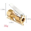 MACHSWON 4 Pcs Yellow Brass Air Chuck Open Flow Straight