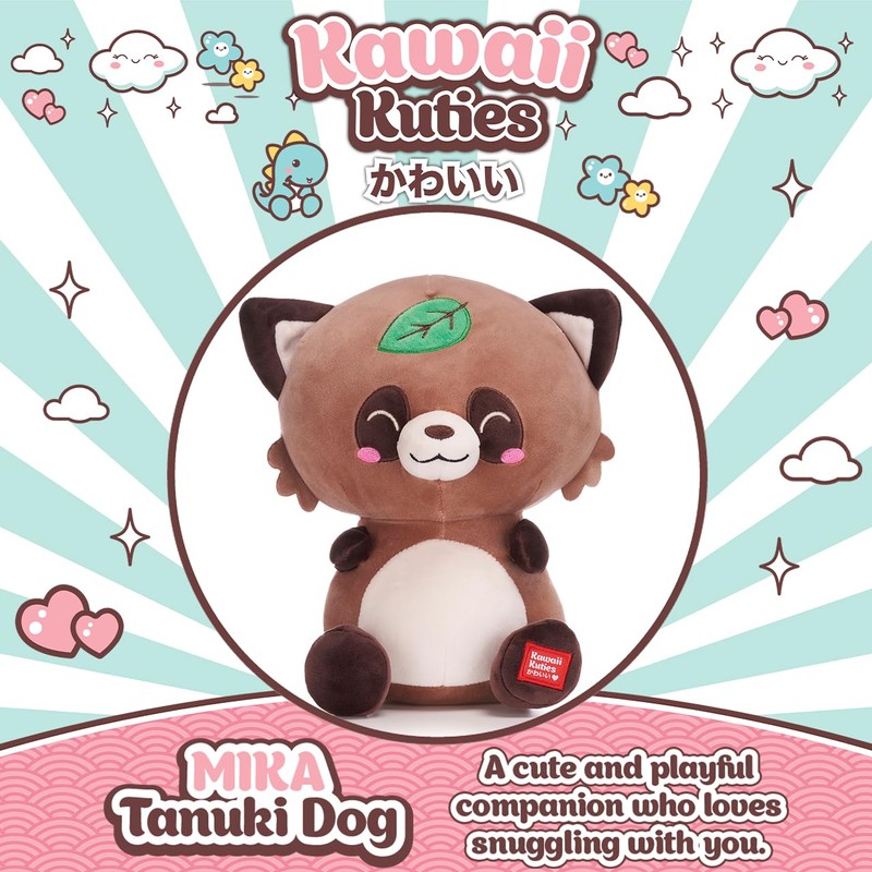 Kawaii Kuties 9.5" (24cm) Mika the Tanuki Dog Soft Squishy