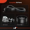 A-Premium Engine Serpentine Drive Belt Kit Compatible with Ford Cars