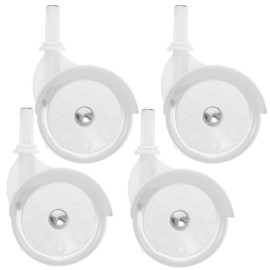 ORFOFE Baby Walker Replacement Wheels 4-Pack Universal Fit Smooth Rolling Casters for Strollers and Walkers Easy Installation Mobility Aid Parts