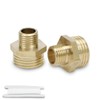 Bwintech 2 Pcs 1" Male to 3/4" Male BSP Thread