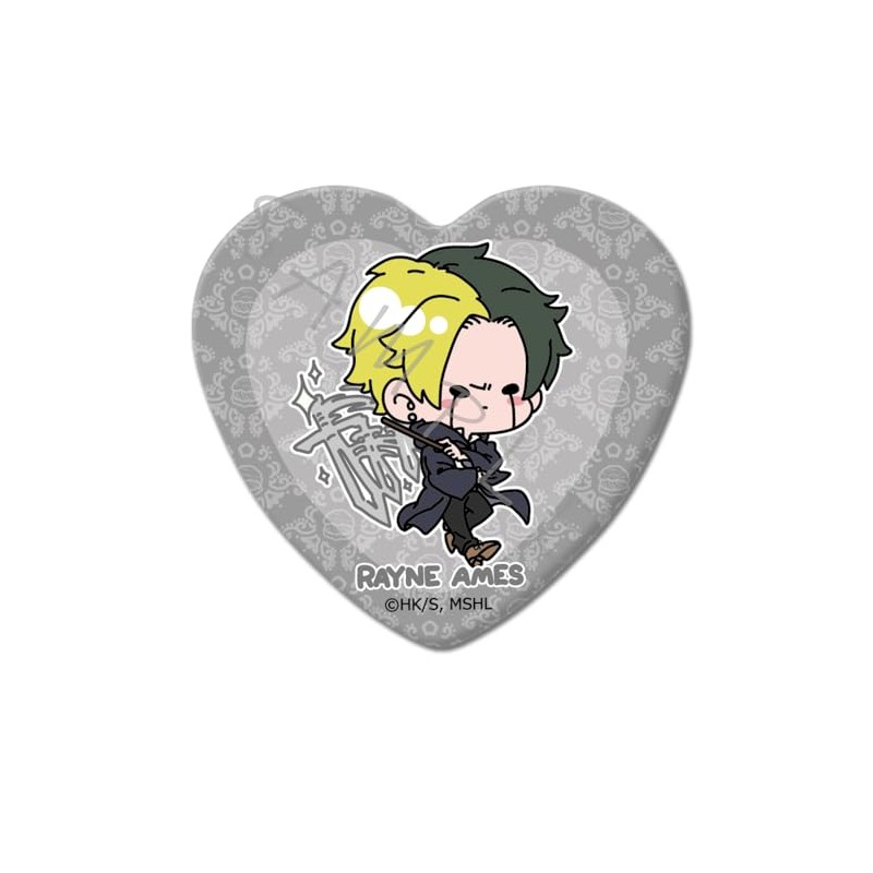 TV Anime Mashle MF [Rain Ames] Heart Shaped Can Badge