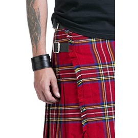 Black Premium by EMP Men's Red Plaid Kilt, red