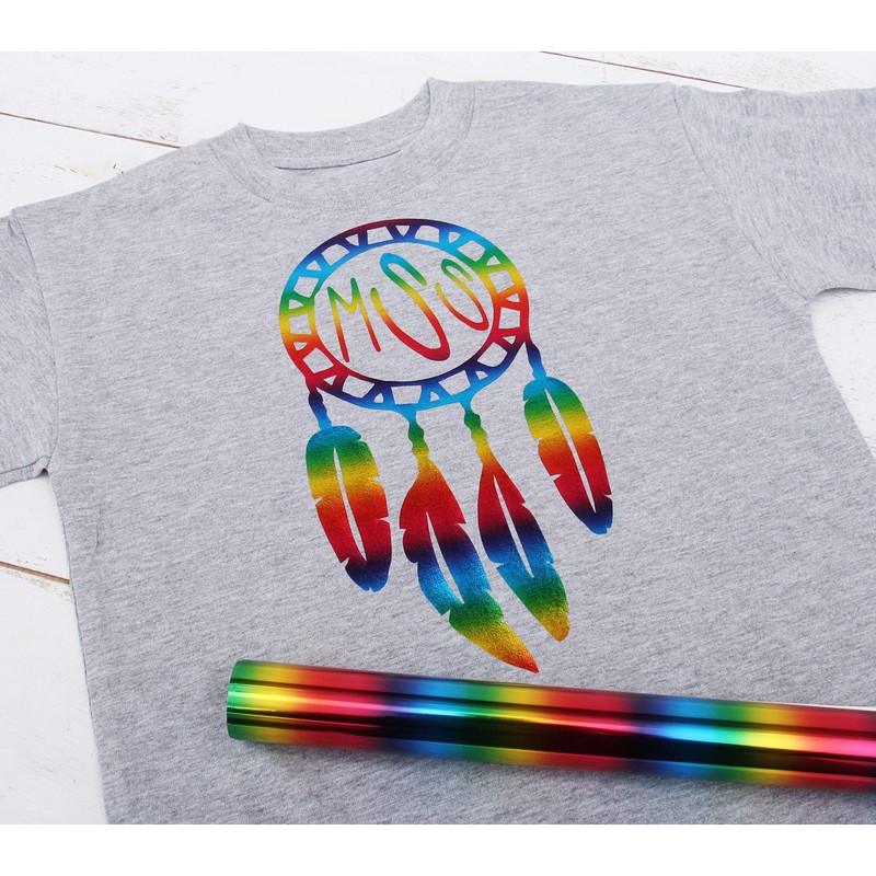 Threadart Metallic Foil Silver Pattern Heat Transfer Vinyl Film |