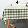 Yofori Gingham Tablecloth, Heavy Duty Cotton Blend Table Cloth for