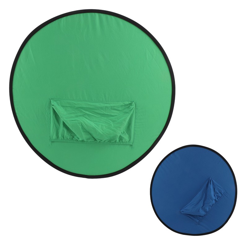 Blue Green 2 in 1 Background Screen Collapsible Portable Chromakey