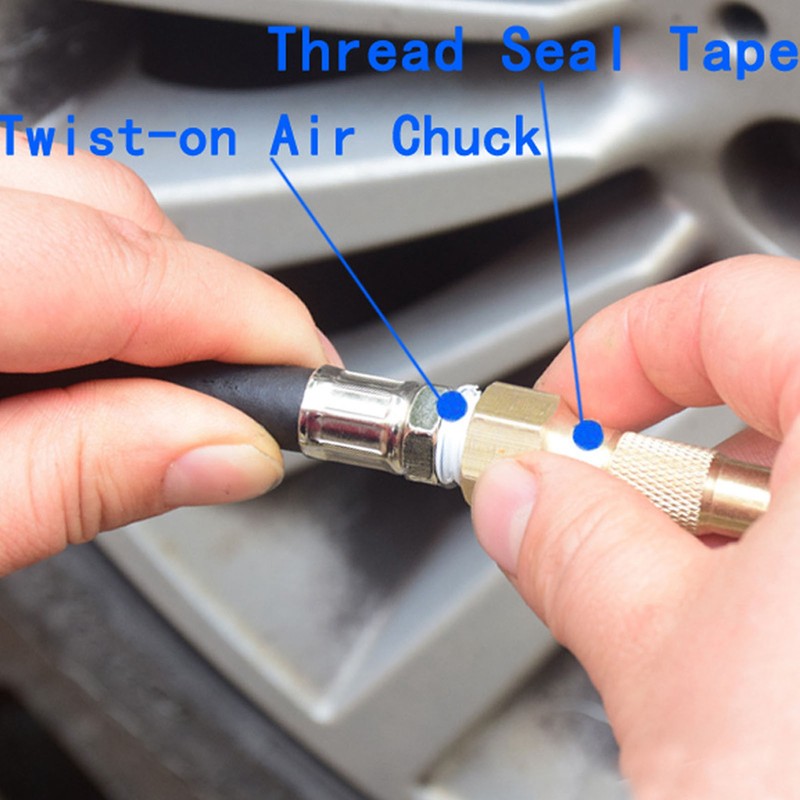 Digital Tire Inflator Tire Pressure Gauge with Digital Display 1/4