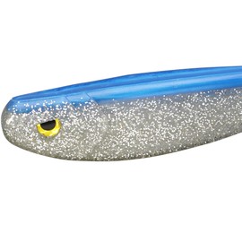 FLADEN Fishing Maxximus Predator Conrad - SOFTY PREY - 22.5cm / 110g Quality Imitation Soft Bait Lure (Blue / Silver) [20-01255-01]