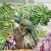 QUOZUO 2 Pack Reptile Plants for Terrarium, Artificial Leaves Habitat