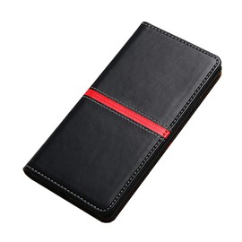 Ytaland Case for Gigaset GS5 / GS5 Lite, PU Leather Flip Case, Stand Function, Card Slot, Shockproof Cover (Black)