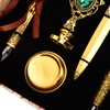 Feather Pen Set European Style British Retro Lacquer Stamp Dipped