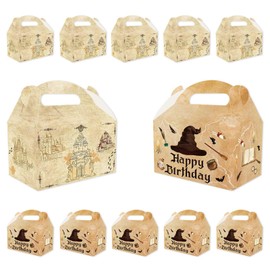Zliisang 16PCS Magic Candy Boxes Wizard Party Favor Bags Magical Goodie Gift Bags for Kids Birthday Party Decorations Gift Supplies